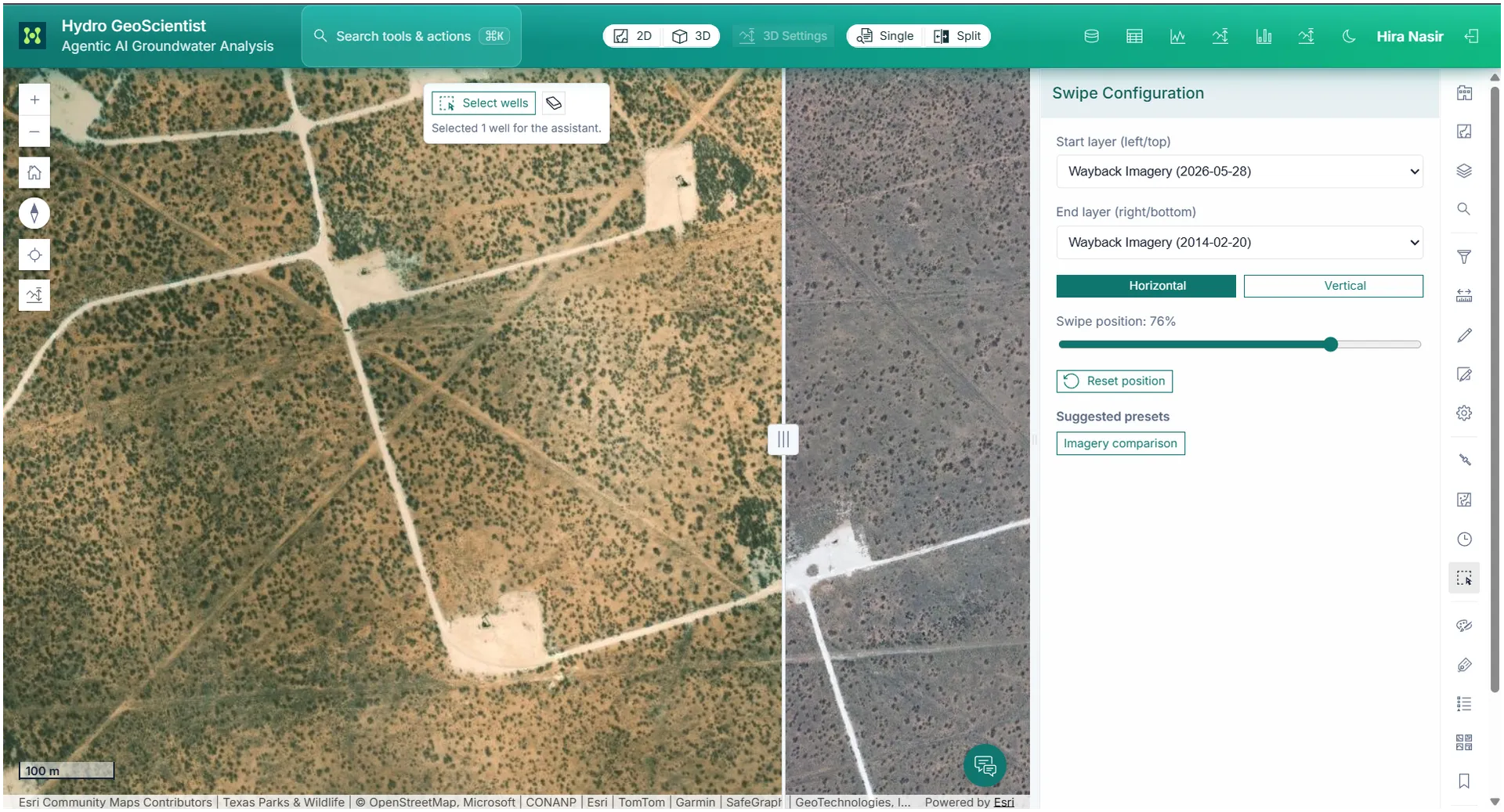 Change detection map output in SpatialTechSolutions.